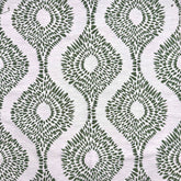 Lomasi B —Emerald Green —Lattice Embroided—Sold by The Yard—54" Inches Wide—Nationwide Shipping